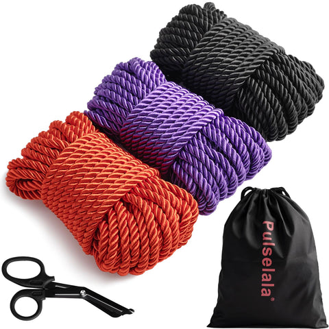 Pulselala Japanese Rope Style Kit with silky rope for beginners knot practice and safe handling.