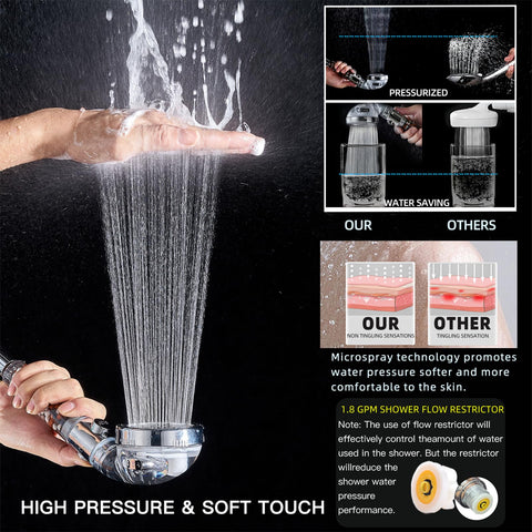 PumodTec mineral filter stones soften water and reduce odors.