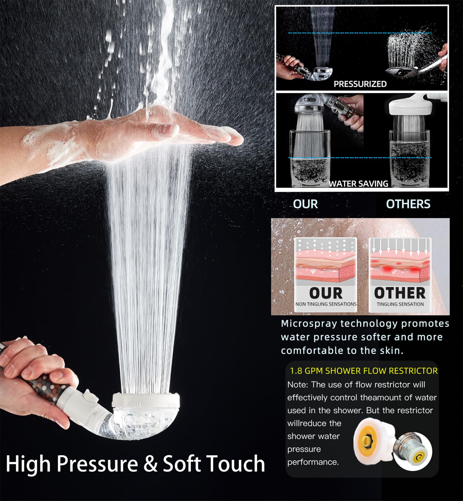 PumodTec mineral filter stones soften water, reduce odors, and improve perceived quality.