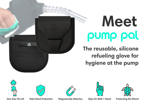 Pump Pal magnetic installation inside the fuel door ensures quick setup.