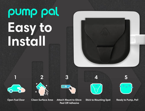 Pump Pal stores inside the tank for ready access at refueling.
