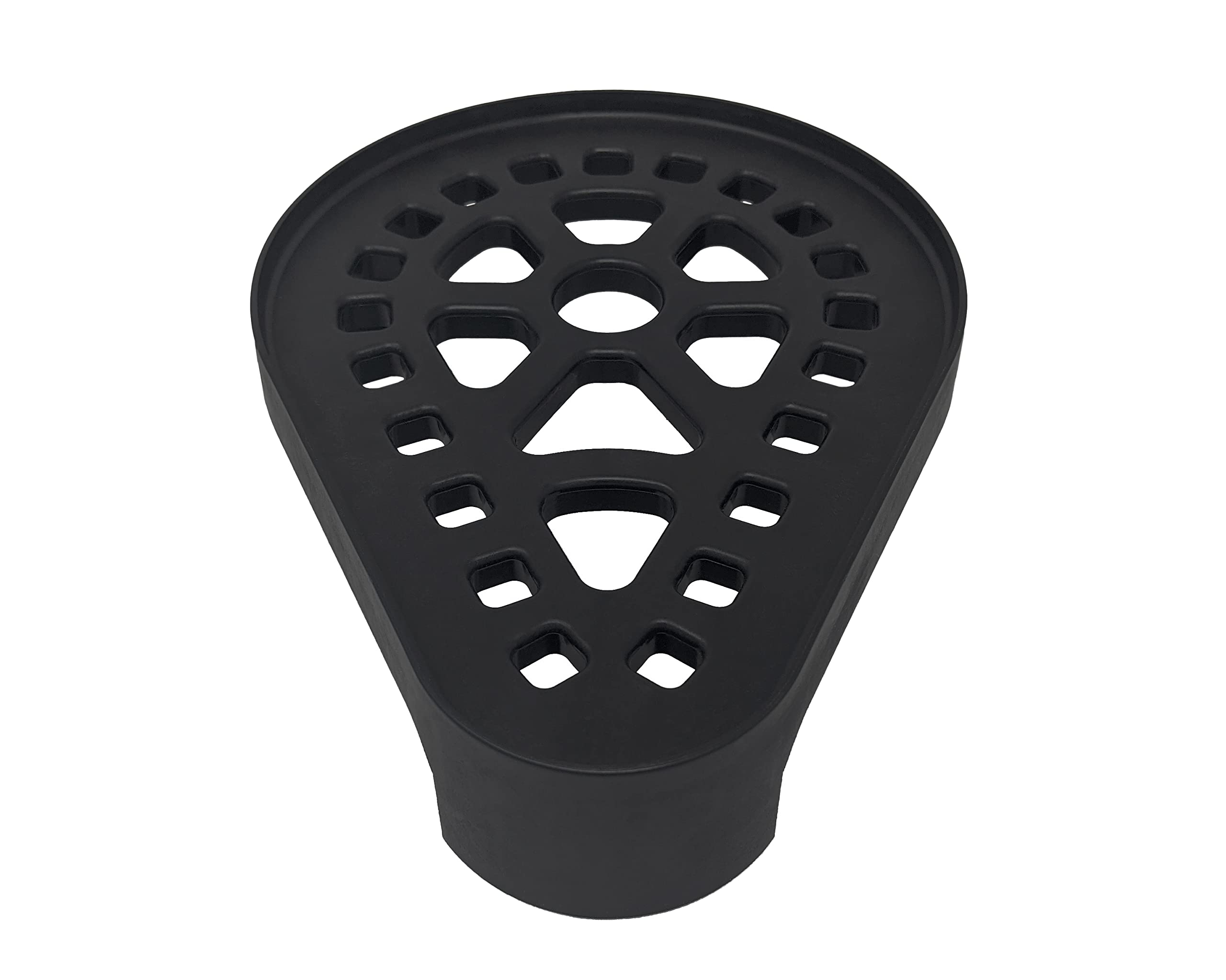 PumpSpy Sump Pump Stand top view illustrating compact footprint and universal compatibility