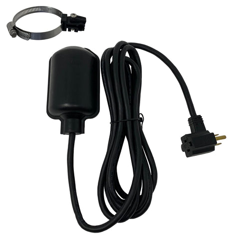 PumpSpy sump pump tethered float switch with piggyback plug for universal connection