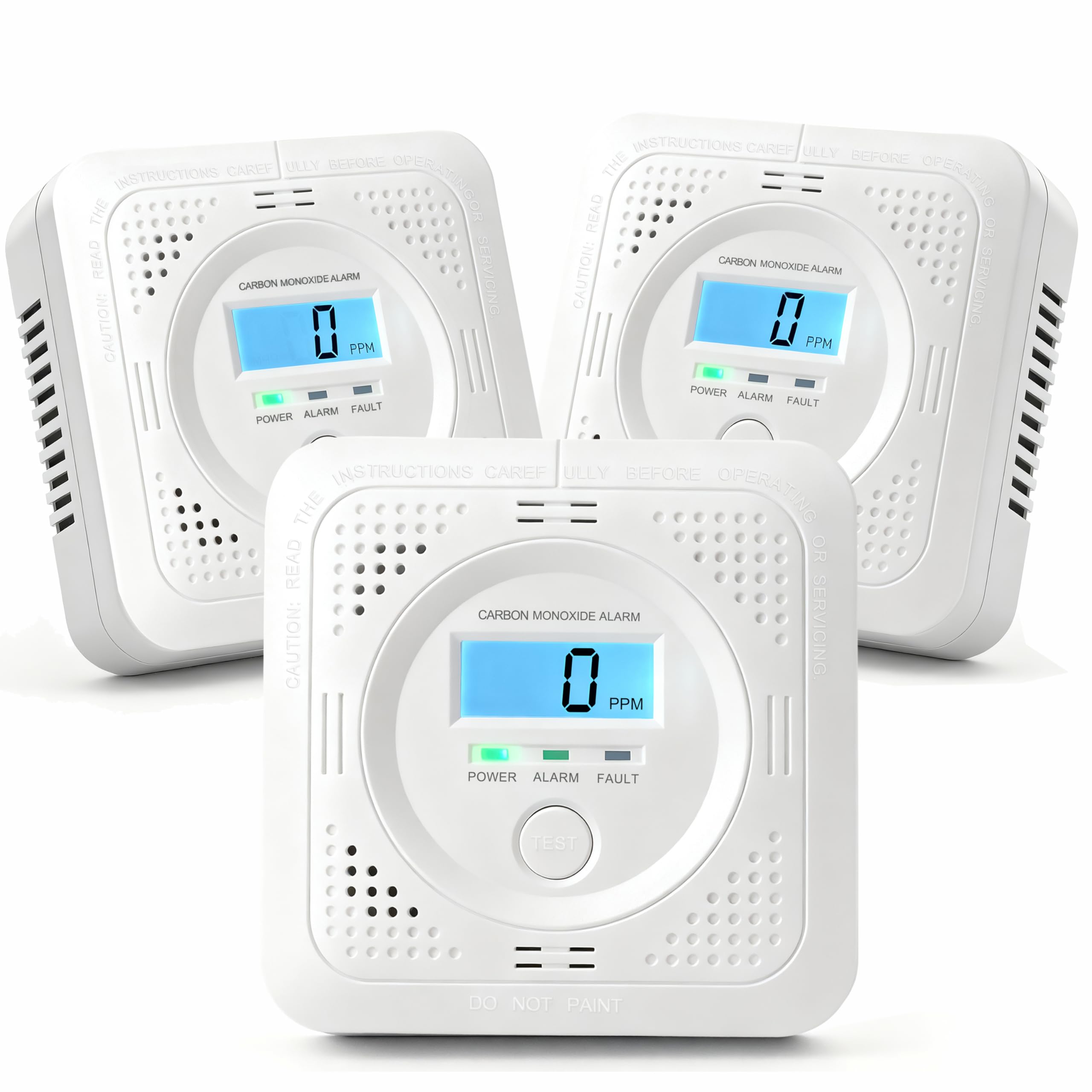 Pumwry CO detector LCD display showing real-time concentration for safer indoor air