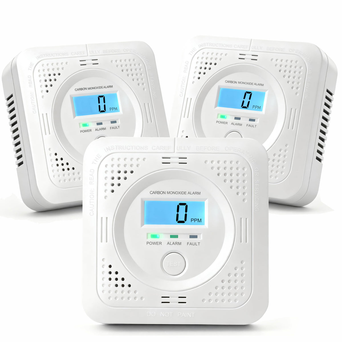 Pumwry CO detector LCD display showing real-time concentration for safer indoor air