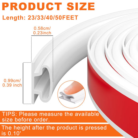 Pundin D-shape door seal cross-section shows thickened silicone for airtight fit.