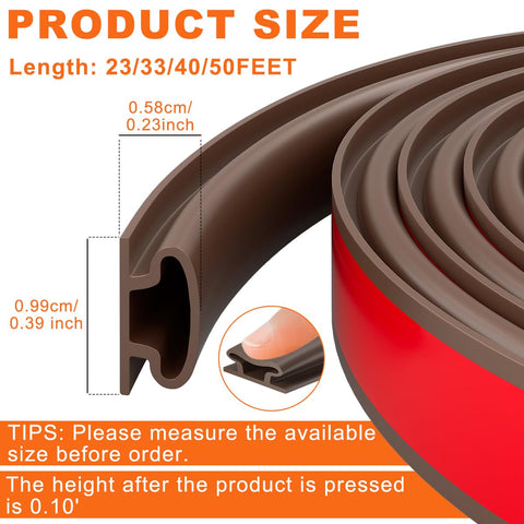 Pundin self-adhesive weather strip showing quick installation on frame