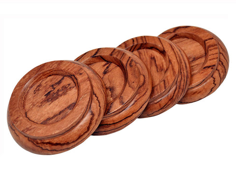 PUNK upright piano caster cups rosewood bottom view reveals stable anti-slip pads.