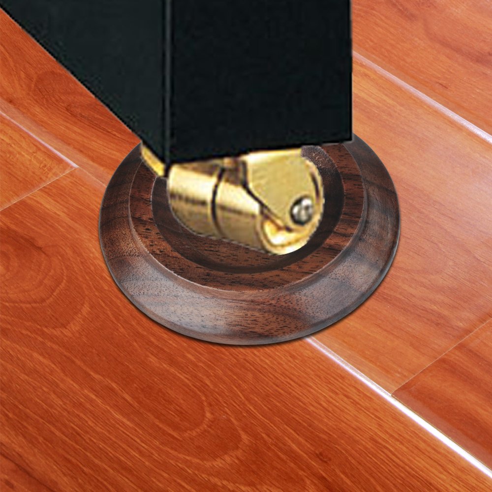 PUNK caster cups on hardwood floor prevent indentations and noise