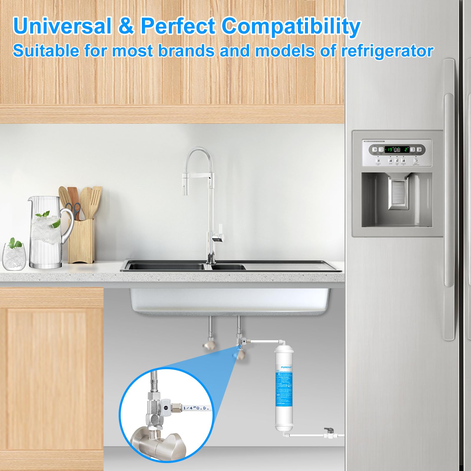 PURENAT includes all adapters, tubing, clips for a complete do-it-yourself setup.