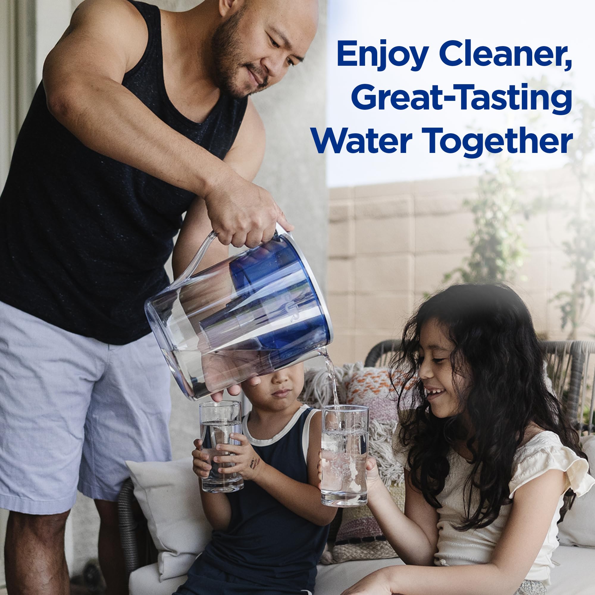 PUR Plus chlorine-removal action for improved taste and odor