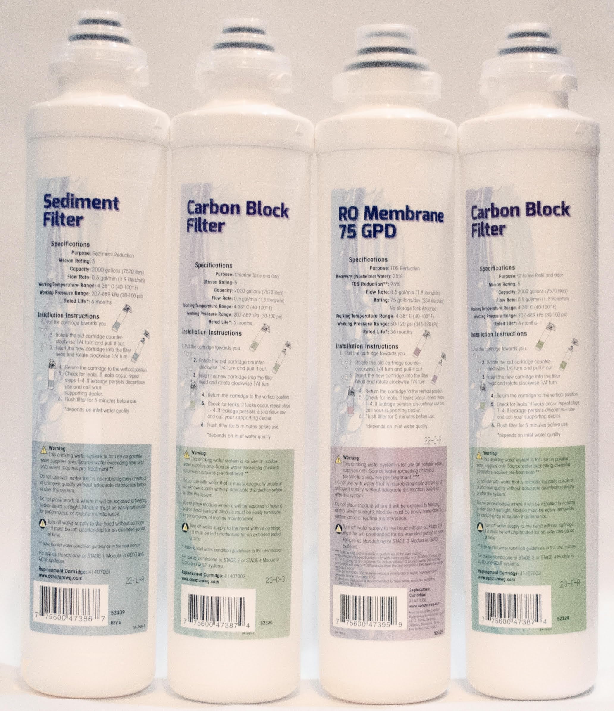 Pura QCRO complete filter kit with 75 GPD membrane for easy replacement and clean-tasting water