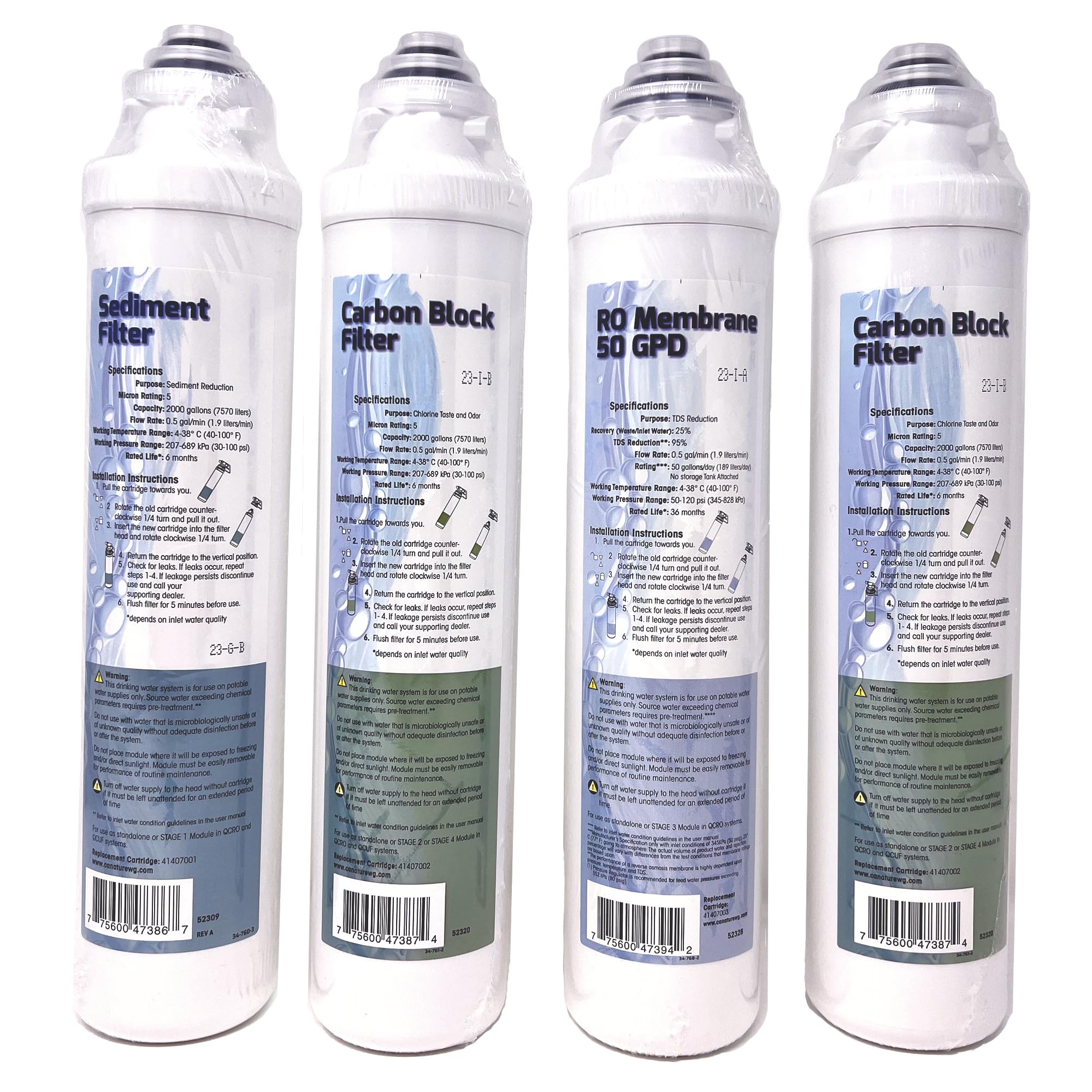 Pura QCRO RO membrane 50 GPD image highlights high-output filtration for daily use