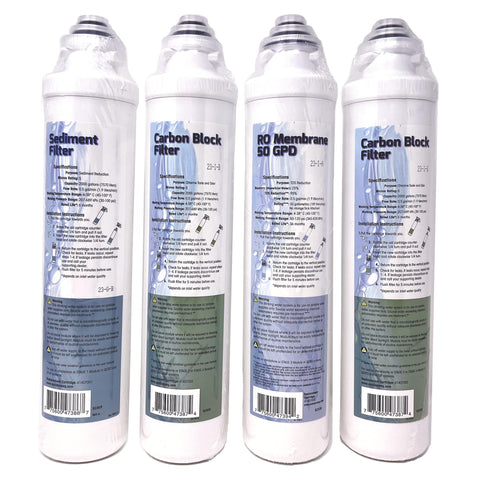 Pura QCRO sediment pre-filter ready for quick tool-free replacement