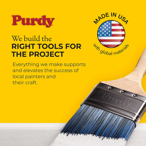 Purdy Nylox brush with alderwood handle for comfortable grip