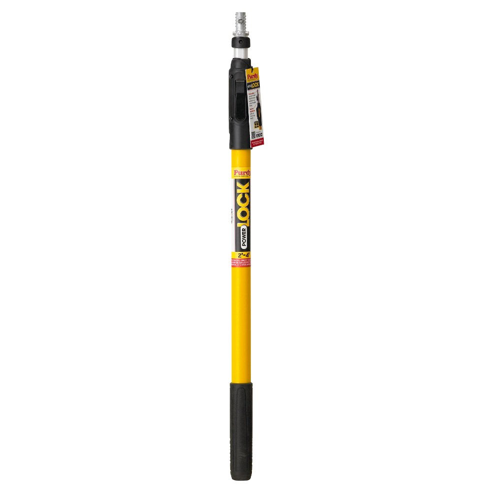 Purdy POWER LOCK Extension Poles extended length reach high walls safely.