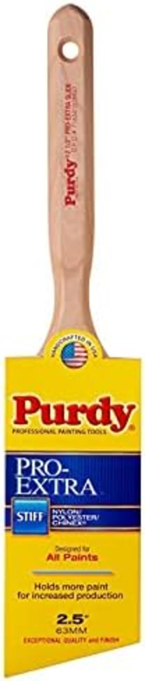 Purdy Pro-Extra 2-1/2 in brush for smooth, fast coverage.
