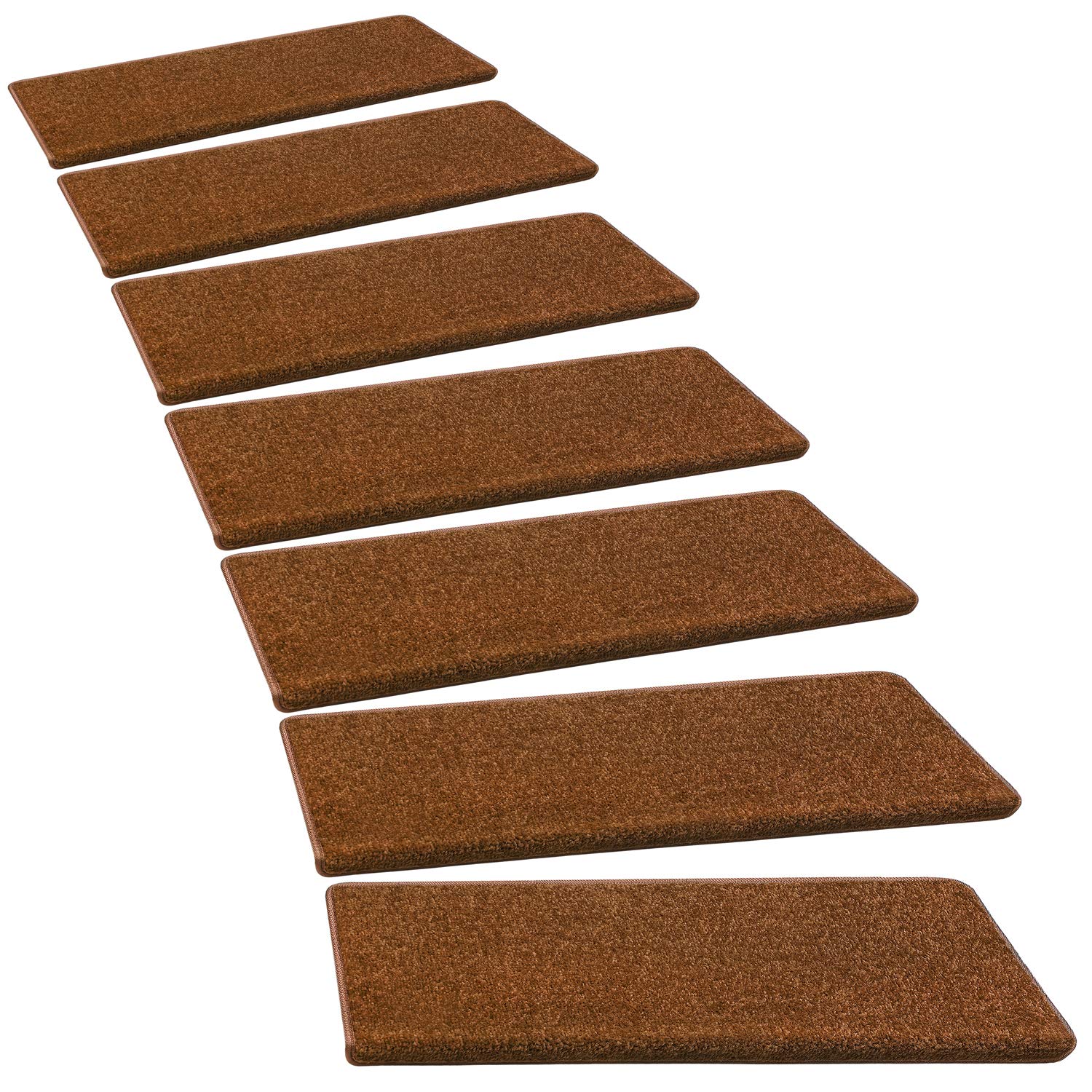 PURE ERA Bullnose stair treads brown backing for safe footing