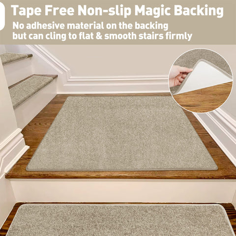 Pure Era entry mat cream grey behind door adds stylish welcome