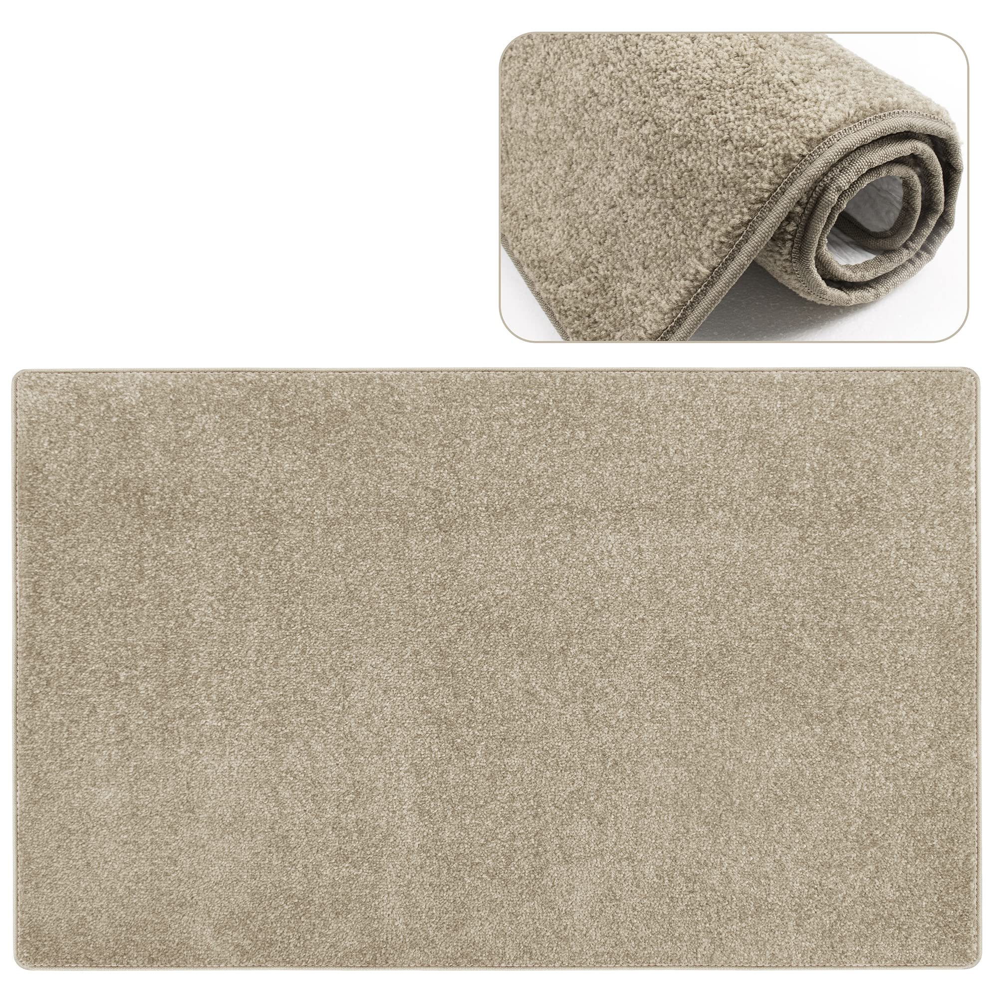 Pure Era stair tread cream grey top view showing slip-resistant surface