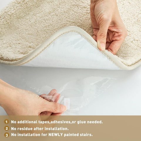 Pure Era 1-inch plush pile adds warmth and protection on indoor stairs