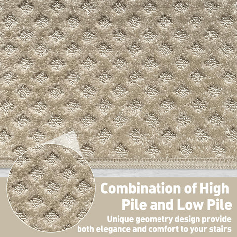 PURE ERA stair treads on wooden step; 9.5 by 30 inches, warm texture.