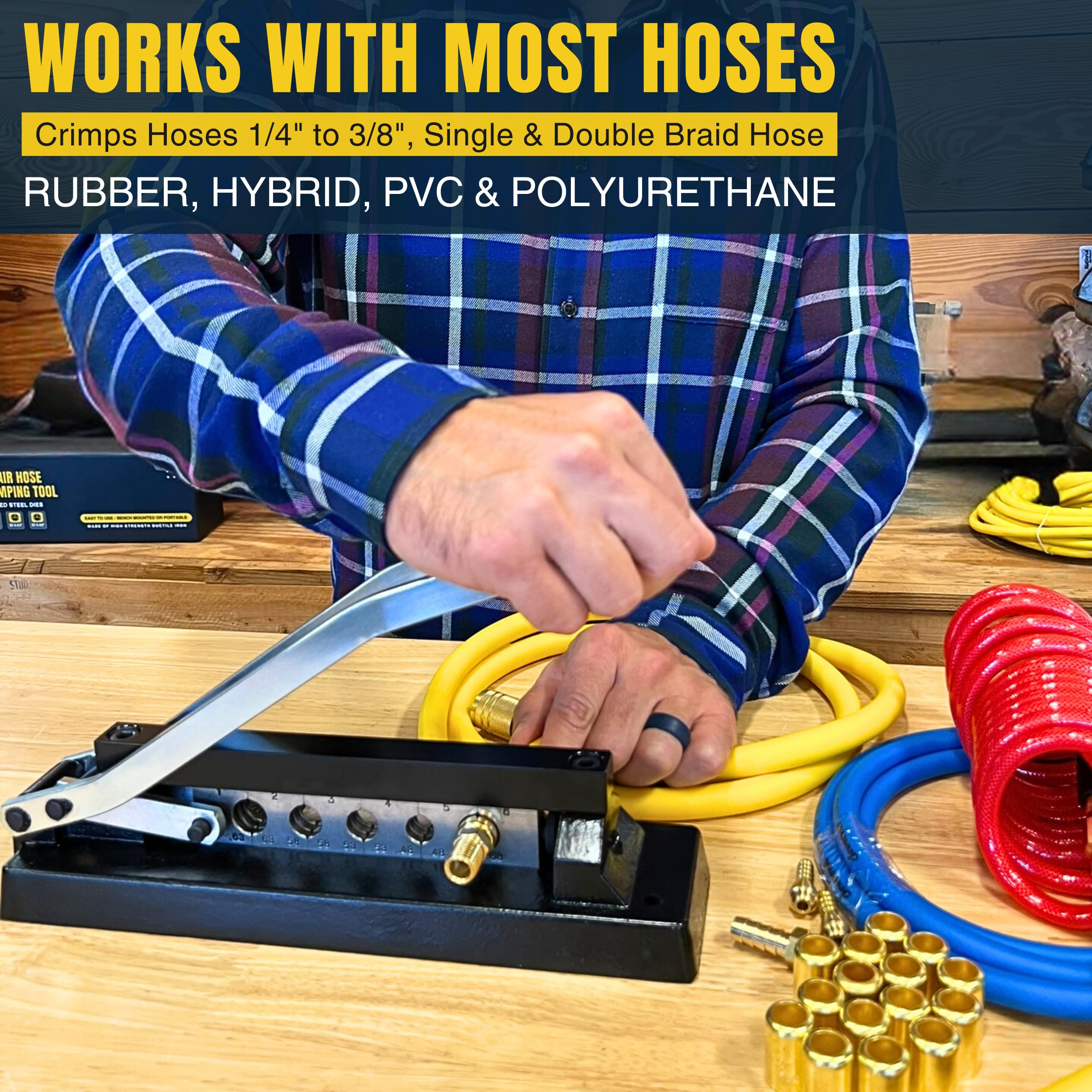 Pure Ponta torch and compressor accessories support on-site crimping