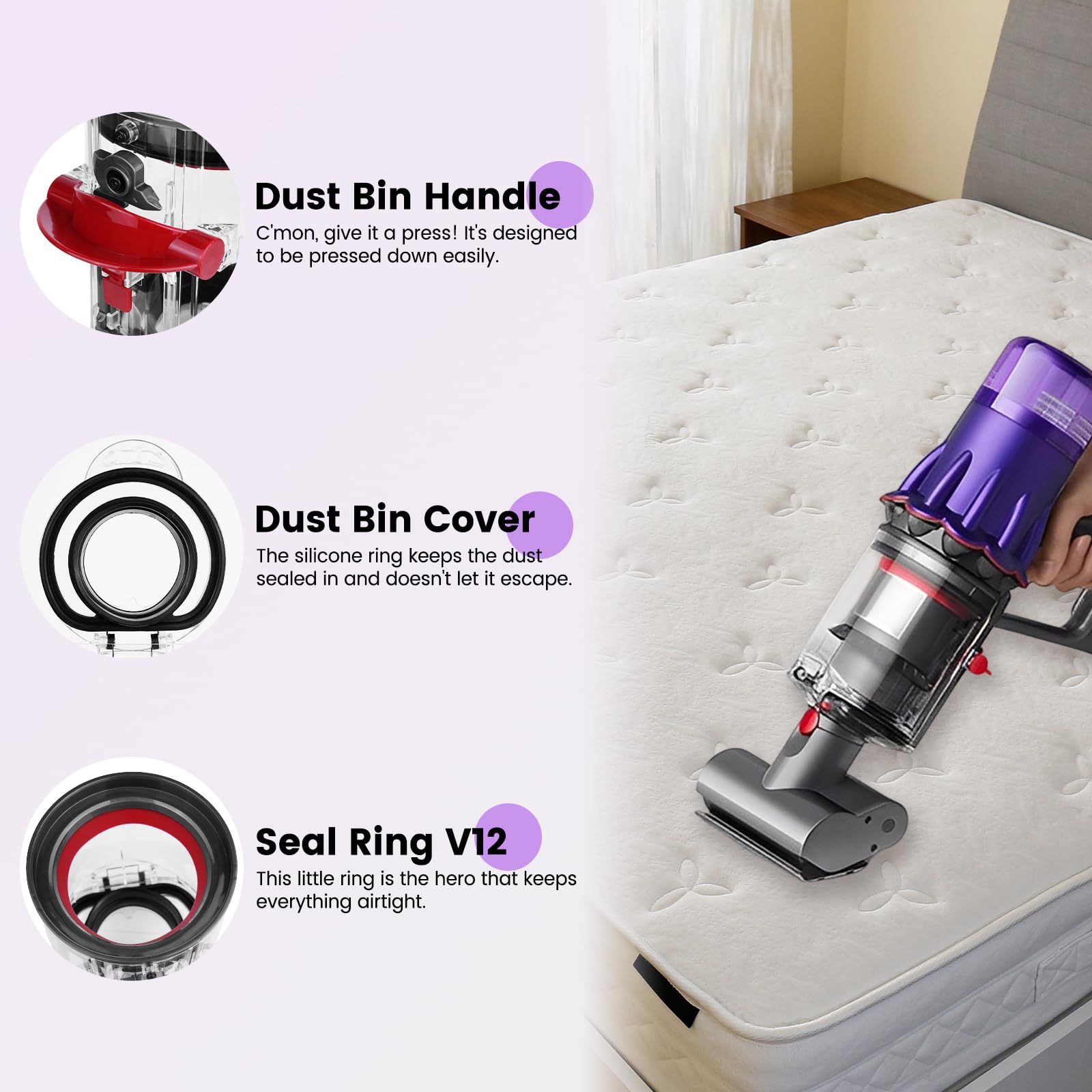 PUREGUST exact dimensions ensure a secure, compatible fit.