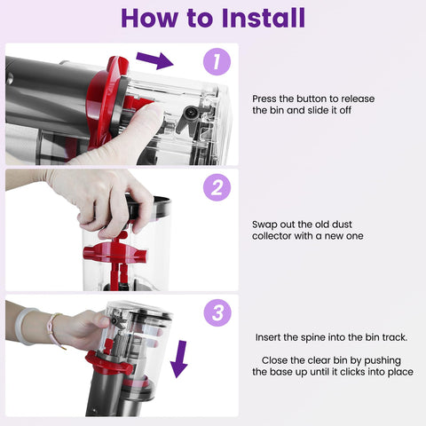 PUREGUST compatible with Dyson V12 Slim and SV-series.