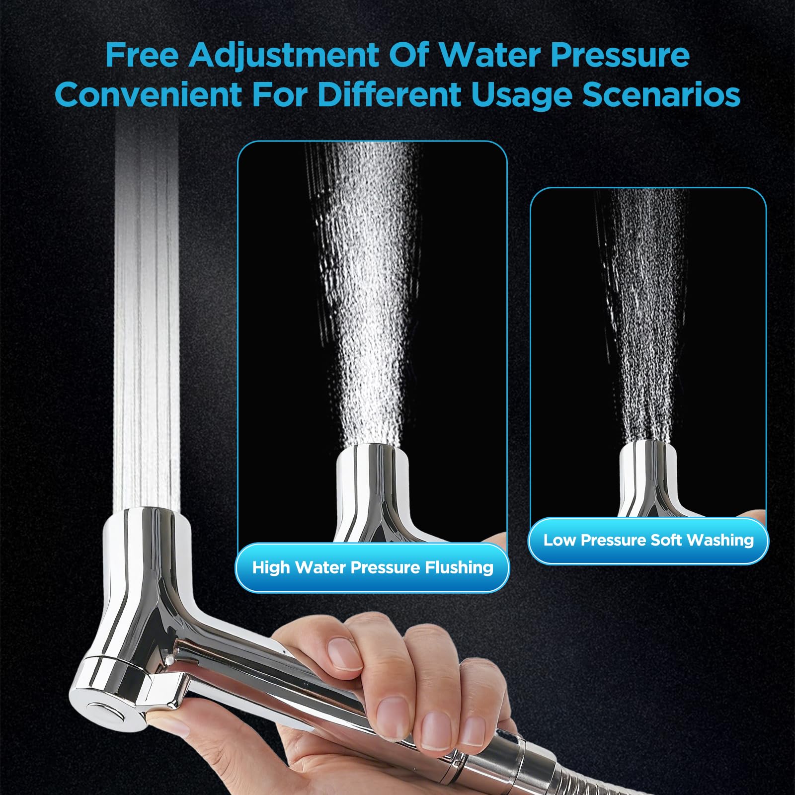 PureHome bidet sprayer packaging box with easy setup guide.