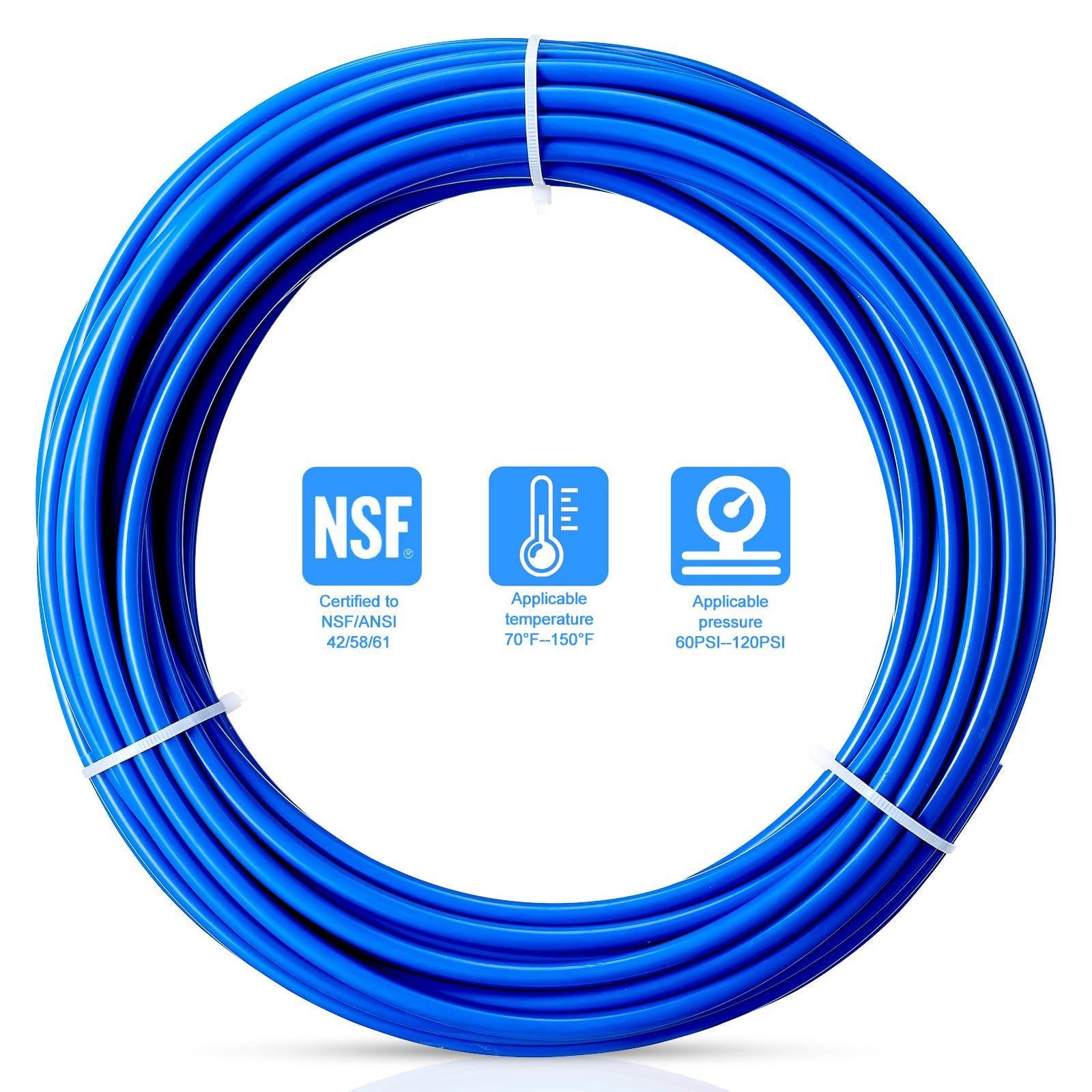 PURENAT 1/4in OD tubing fits standard connections for RO systems.
