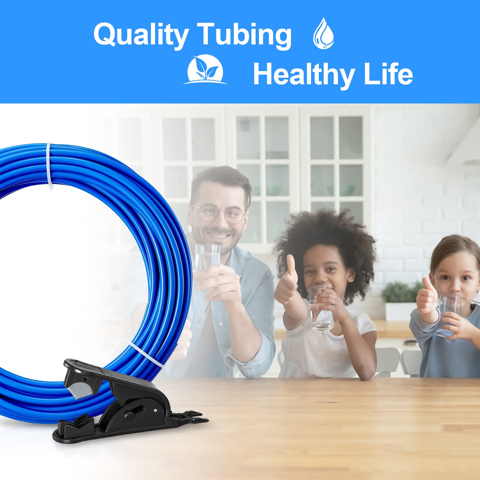 PURENAT versatile tubing for RO systems, fridge, ice maker, and beverage dispensers.
