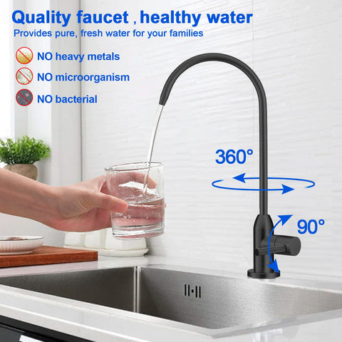 PURENAT lead-free filtration faucet suited for RO systems