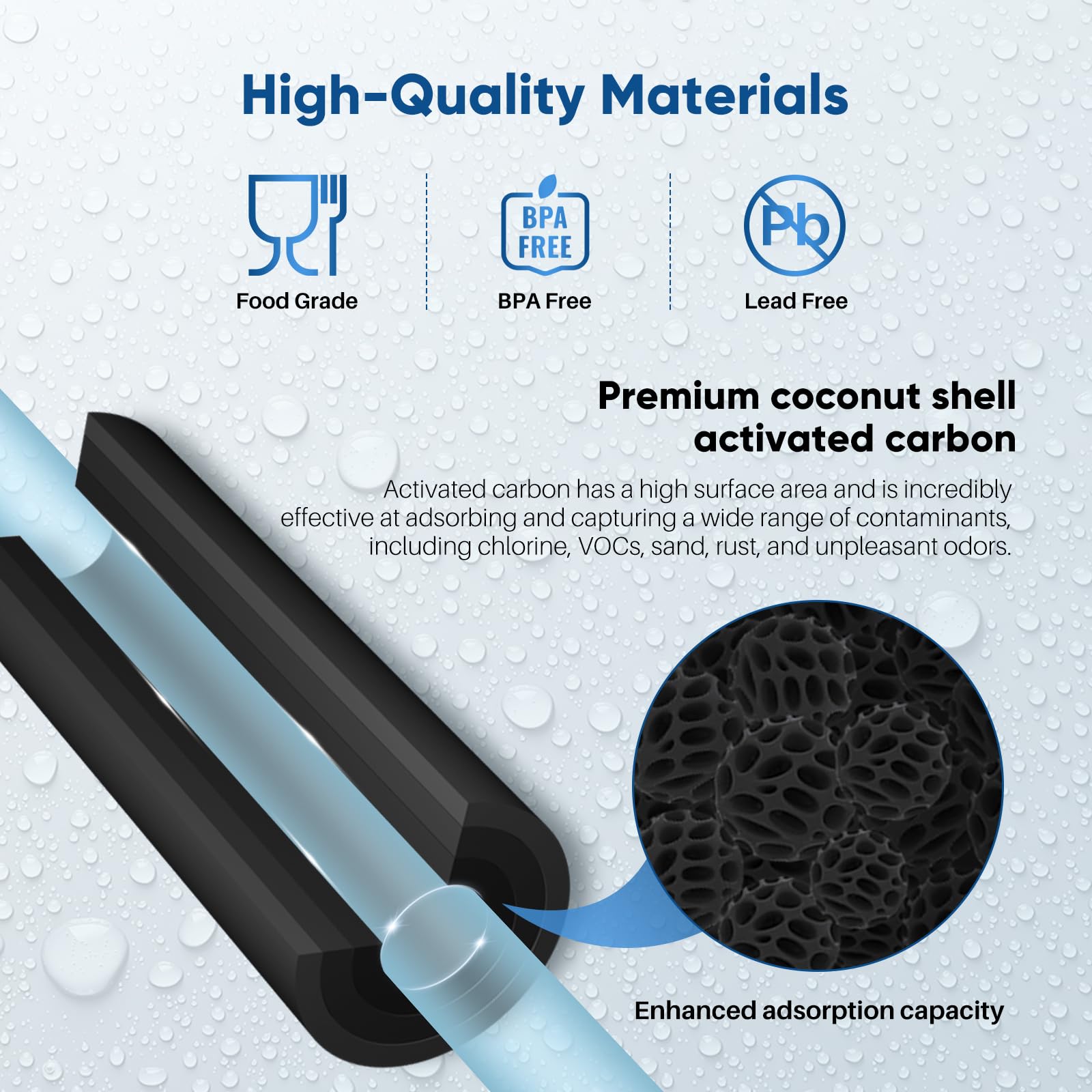 PurePlus 30k gallons-capacity claim shown on product sheet.