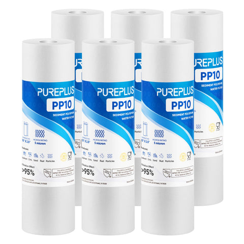 PUREPLUS 5-micron filter cartridge packaging improves sediment removal