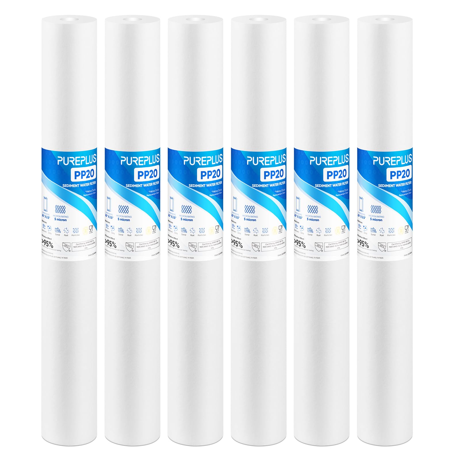 PurePlus 5-micron sediment filter front view for whole-house filtration