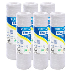PUREPLUS 5 micron sediment filter in housing for clearer water
