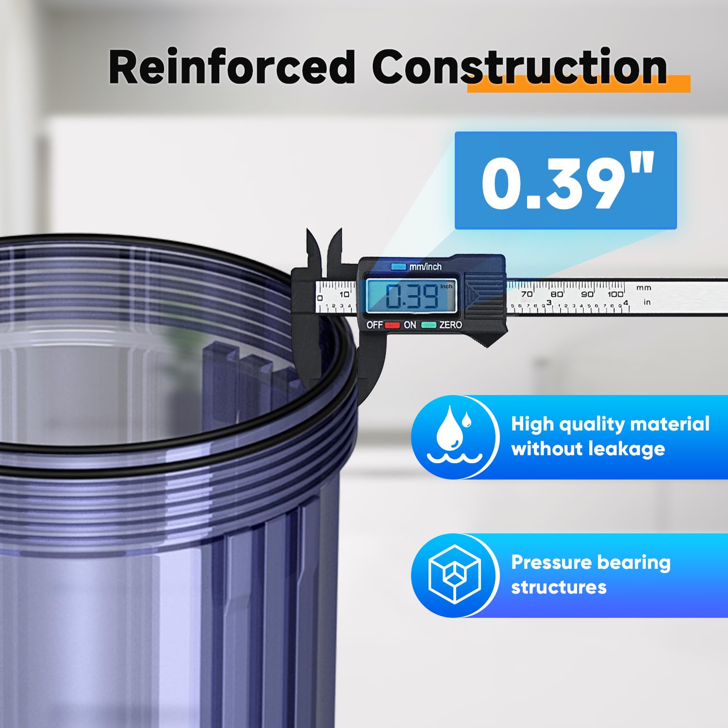 PUREPLUS compatible 10x4-5 cartridges for sediment and carbon filters