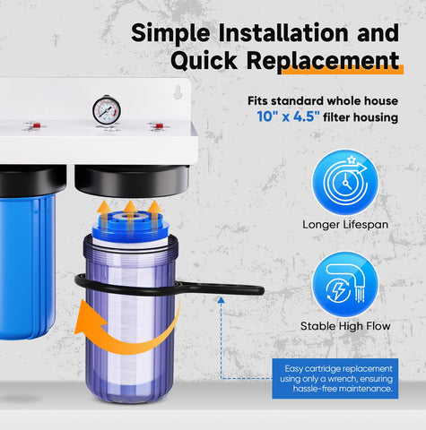 PUREPLUS well-water ready filtration supports reliable home water supply.