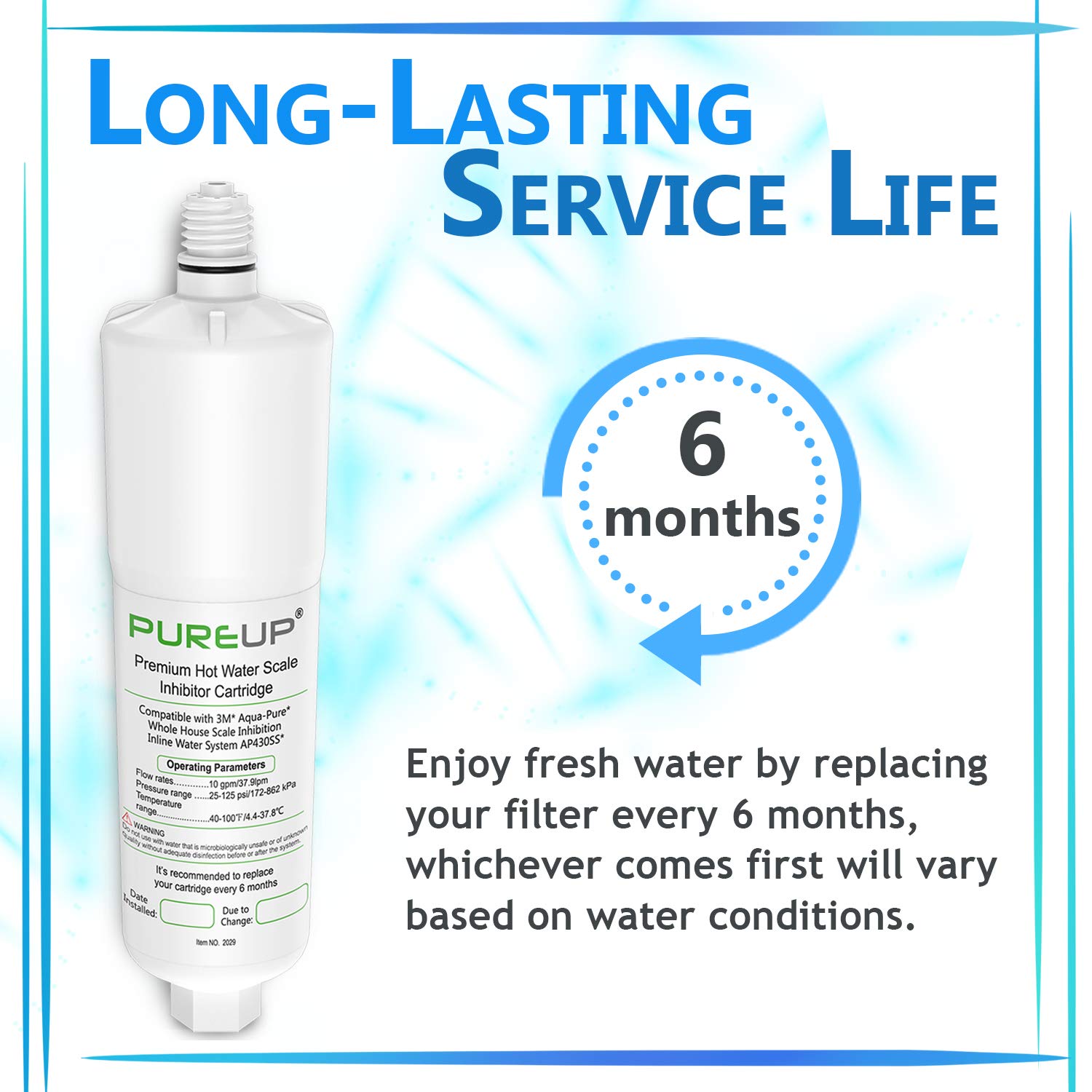 Three-pack filtration solution for whole-house scale inhibition at entry