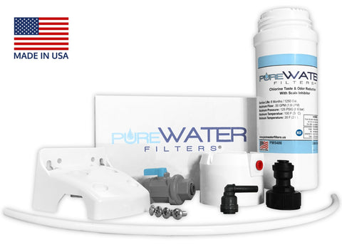 PureWater Filters deluxe kit components package highlights included parts and quick-connect fittings