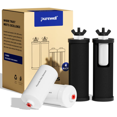 Purewell 8-stage PF3-FL2 set packaging for easy replacement and maintenance.