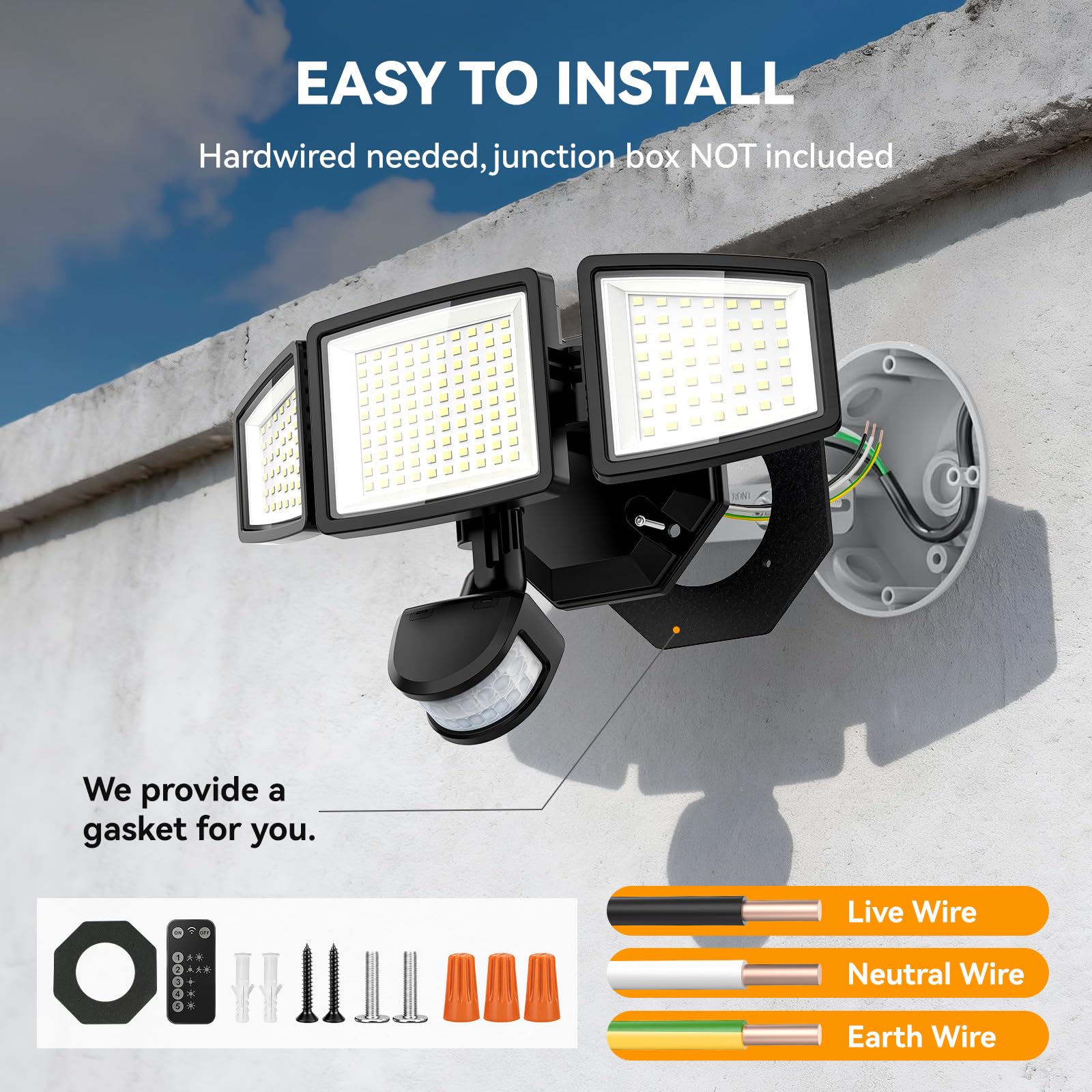 PURICH driveway and yard illumination improves nighttime visibility for navigation and safety.