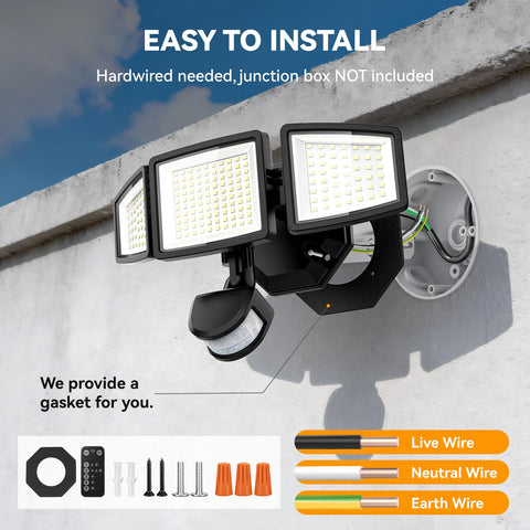 PURICH driveway and yard illumination improves nighttime visibility for navigation and safety.