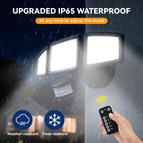 PURICH hardwired security light offers direct AC connection and simple mounting for quick installation.