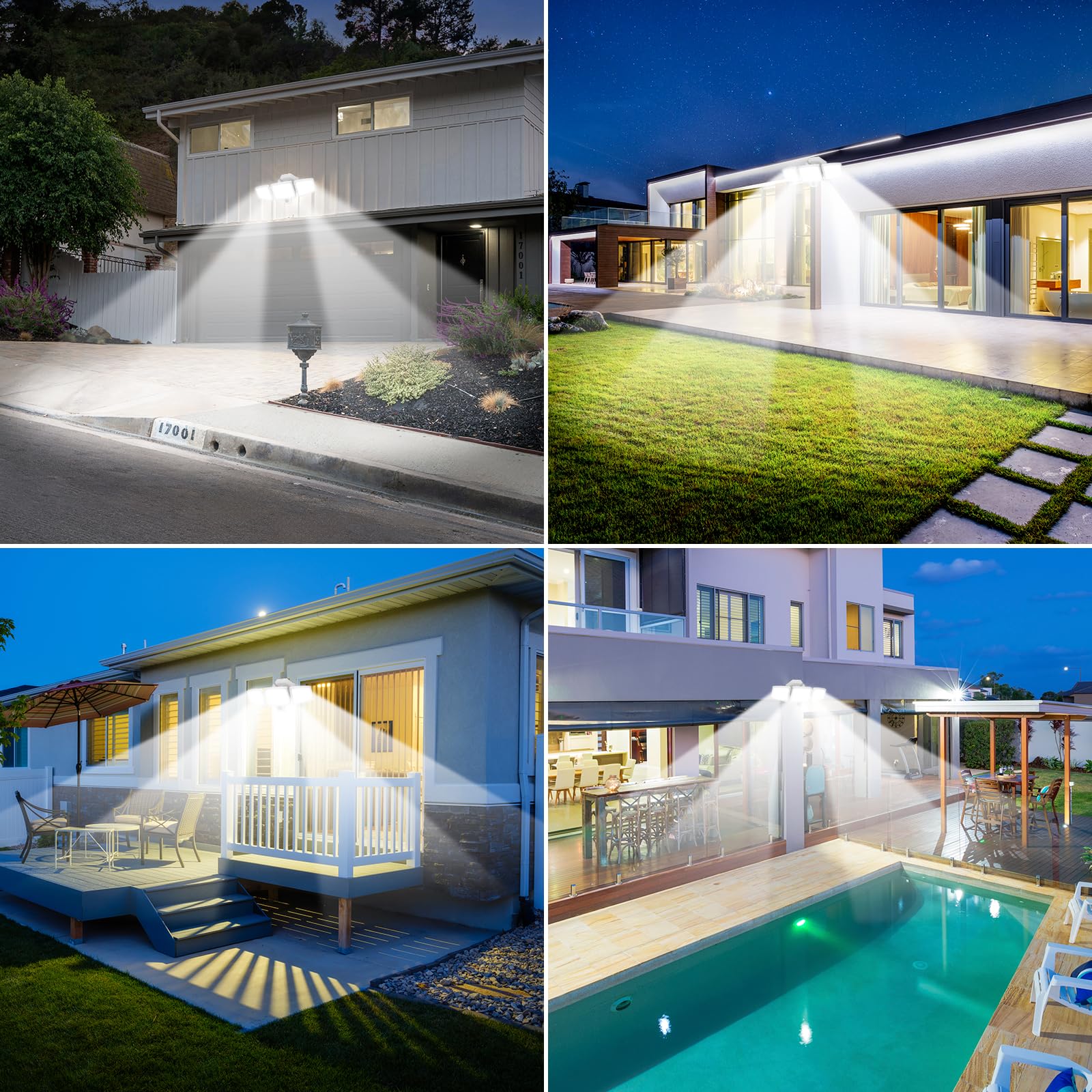 PURICH adjustable heads offer flexible lighting angles for pathways.