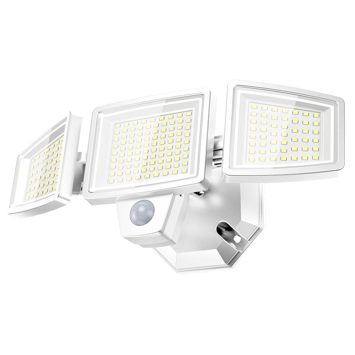 PURICH LED security lights with motion detection illuminate your garage area safely.