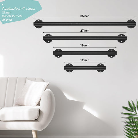 Purife 1 ft rail supports up to 400–500 lbs with proper installation.