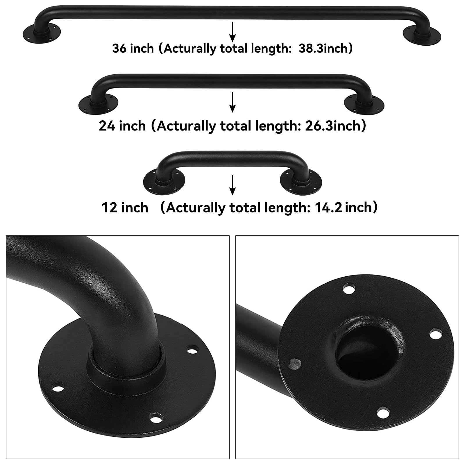 Purife welded one-piece handrail close-up showing seamless durability