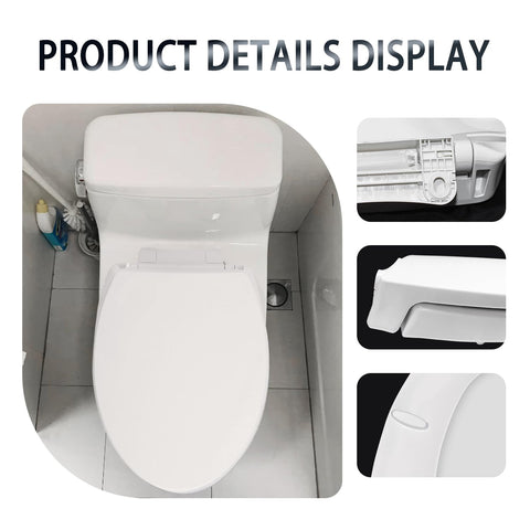 PuritySage seat features a smooth plastic surface that’s easy to clean.